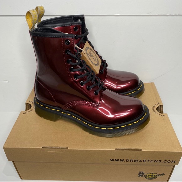 dr martens vegan chrome oxblood